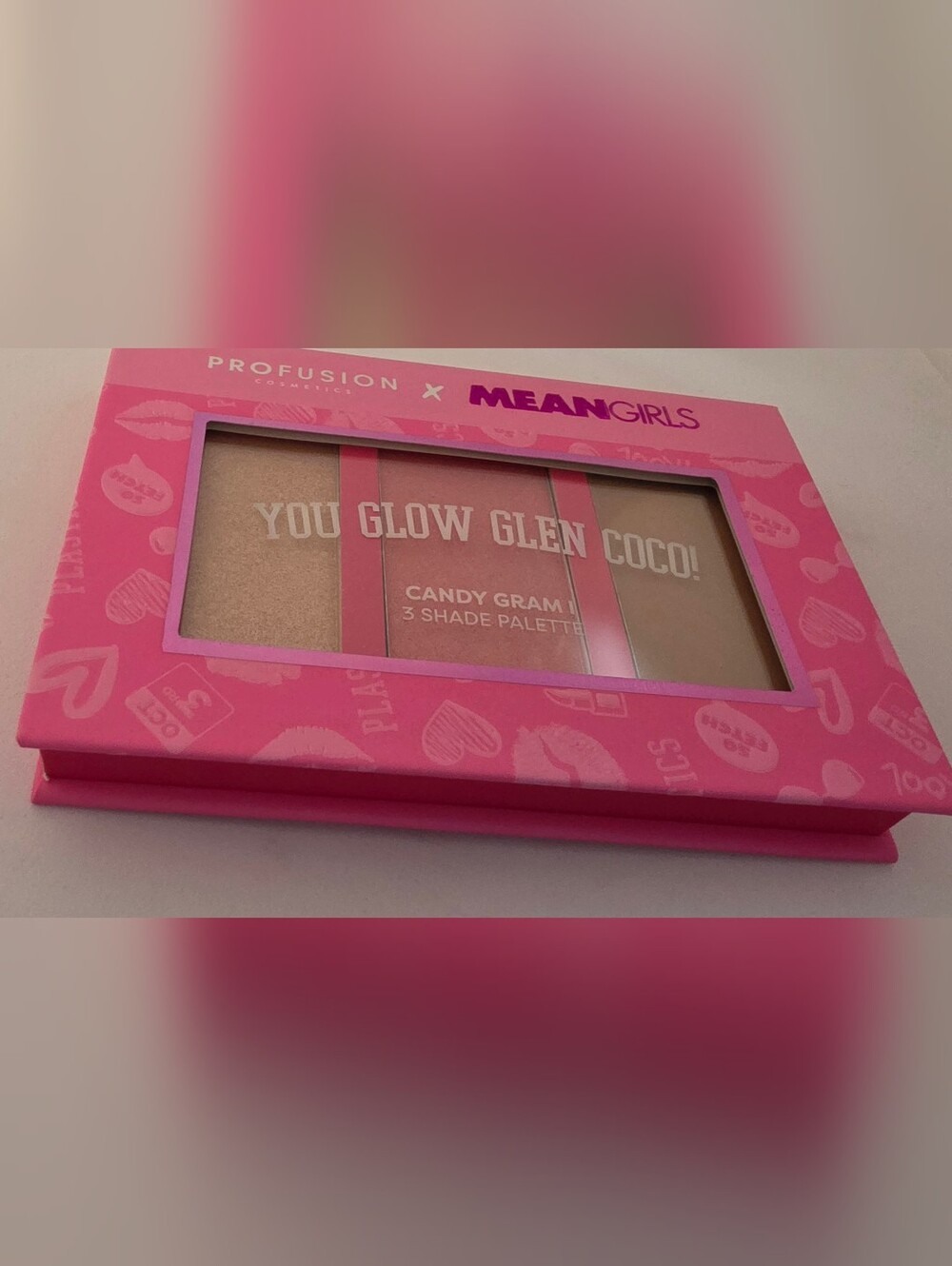 Profusion Cosmetics You Glow Glen Candy Gram 3-Shade Palette - Pink